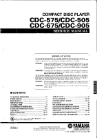 Yamaha CDC-675 - Service Manual